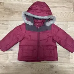 コムサフォセット　 ダウンジャケット 90cm ワインレッド