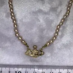 VivienneWestwood パールオオーブ　ゴールドネックレス
