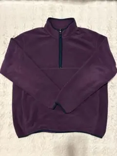 UNIQLO パープル フリースハーフジッププルオーバー XL