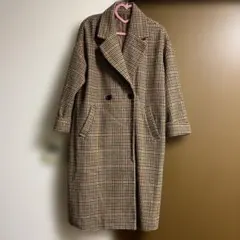 チェスターコート グレンチェック