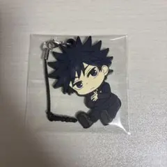 呪術廻戦　伏黒恵　ラバーキー　デフォ　スマホストラップ