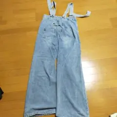 ライトブルー デニム サロペット