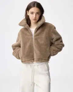 GU フラッフィーブルゾン　L