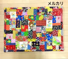 ハンドメイド❇ビンテージレトロパッチワークブランケット