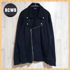 ●RCWB● メンズ ライダース スウェット ブラック XL 大きいサイズ