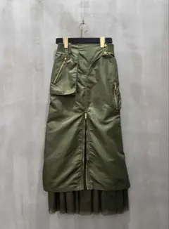 新品タグ付き Risley/リズレー/ミリタリースカート カーキのサムネイル