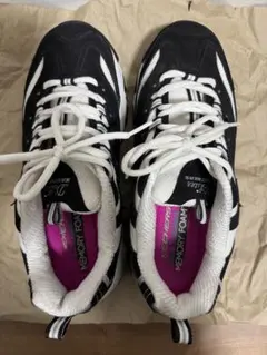 スケッチャーズ D'Lites 26.5cm 厚底スニーカー 黒【美品】ラメ