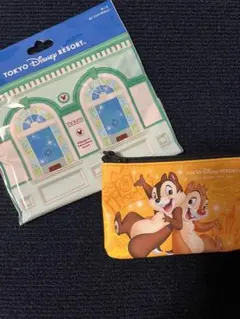 新品未使用　完売　ディズニー　パークチケット　ポーチ　小物入れ　チップとデール