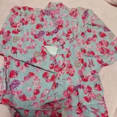 メゾピアノ フルーツ柄 浴衣 100