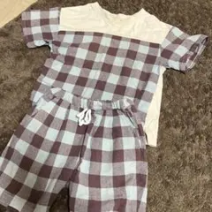 petit main 半袖シャツ・ショートパンツセット 100
