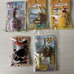 東海、名古屋限定キューピーストラップ 5個セット