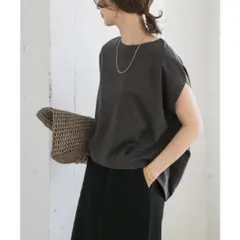 ドアーズ　コットンバックタックフレンチプルオーバー チャコールグレー　Tシャツ