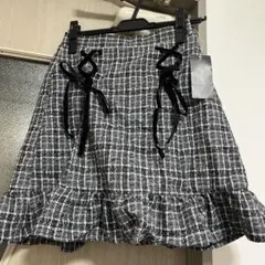 ツイードリボンフレアスカート