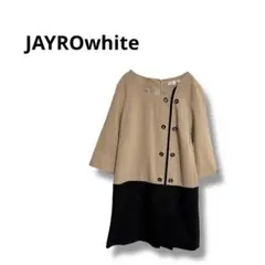 【ジャイロホワイト】ワンピース　ひざ丈　可愛い　シンプル　9AR