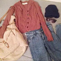 ZARA♡ケーブル編みカーディガン