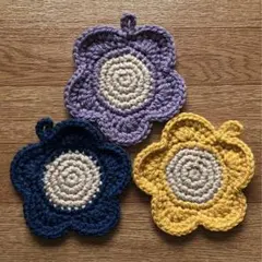 アクリルたわし エコたわし ハンドメイド アクリルタワシ アクリル毛糸