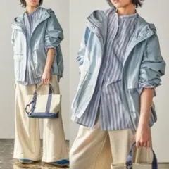 【美品】BAYFLOW◇ベイフロー　雨の日も安心！撥水加工付きマウンテンパーカーのサムネイル