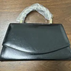 レザーバッグ ハンドバッグ ブラック ラインストーン フォーマル パーティー
