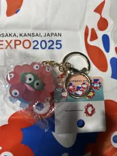 大阪関西万博 サンリオミャクミャク ハンギョドン クリアキーホルダー