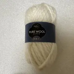 World festa ピュアウールクリーム色 100g 超極太 色番701