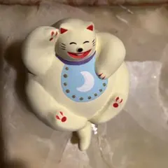 大分県湯布院工房輪葉葉の「福きたる猫」と「うふふ猫」の2点セット 黄色い大猫と福来るねこ - 由布市、工房 輪葉葉の写真