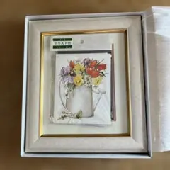 シャドーボックス花柄印刷4枚付き