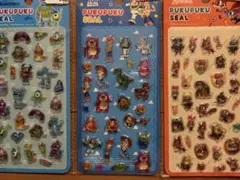 ぷくぷくシール　ディズニー　3枚セット