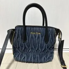 miumiu マテラッセデニムバック 楽天市場】【バッグ】Miu Miu ミュウ ミュウ ミュウミュウ