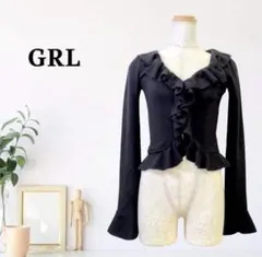 GRL フリル長袖カーディガン Mサイズ 新品タグ付き