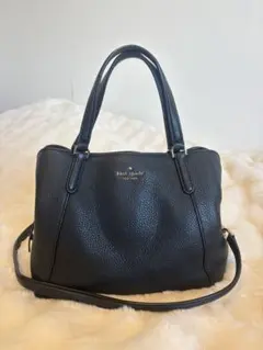 Kate Spade ブラック　レザー 2WAY ハンドバッグ ショルダーバッグ