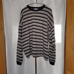 ビューティーアンドユース　ボーダーロングTシャツ　Ｍサイズ