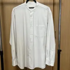 GU バンドカラーシャツ　長袖　白