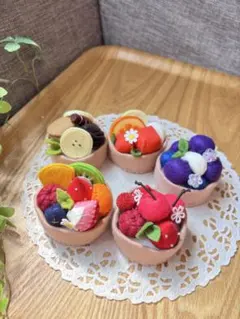 フェルトケーキ プチタルト【秋のタルト3種】 - メルカリ