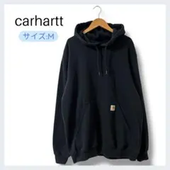 Carhartt K288 連帽衫 黑色 M 尺碼 袖子帶有品牌標誌 中等厚度