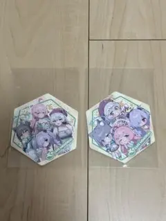 ブルーアーカイブ　韓国　カフェ　メモリアル　集合　コースター　2枚　セットのサムネイル