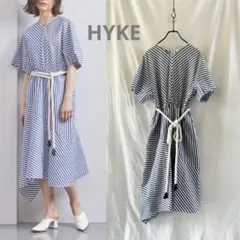 HYKE ハイク STRIPED COTTON-LINEN D RESSのサムネイル