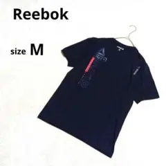 リーボック　半袖TシャツMサイズ ネイビー　メッシュ　ベトナム製