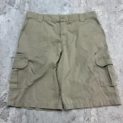 Dickies　ワークカーゴショーツ　W37　ベージュ　無地　古着のサムネイル