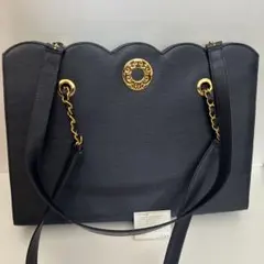 美品✨HANAE MORI ショルダーバッグ レース ビジュー キルティング 