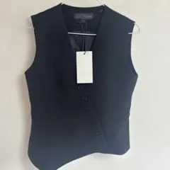 ZARA ベスト　アシンメトリックベスト XS