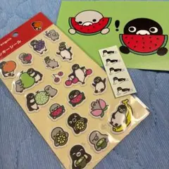 Suicaのペンギン ぷっくりシール さかざきちはる ポストカード フルーツ 鳥