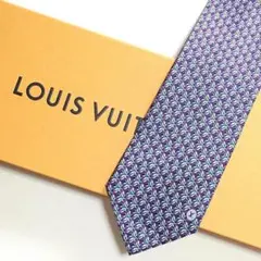 未使用級　LOUIS VUITTON　ネクタイ　モノグラム　LV　あんしん鑑定 未使用級 LOUIS VUITTON ネクタイ モノグラム あんしん鑑定 箱付