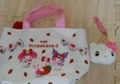 お値下げ中☆サンリオ ハローキティ いちごトートバック　キーホルダー　おまとめ
