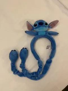 香港ディズニー　スティッチ カチューシャ 青