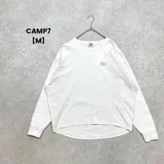 CAMP7/長袖Tシャツ/M/ホワイト/バックプリント/古着/ストリート系のサムネイル