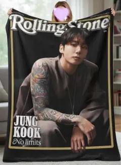 Jungkook ジョングク グク 膝掛けブランケット70×100cm
