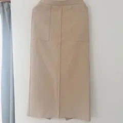 【美品】Iラインスカート　バックスリット　フロントライン