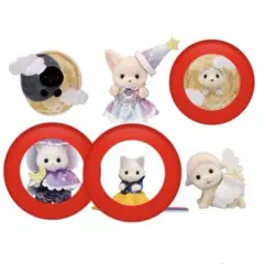 【ゆず 様】シルバニアファミリー ミルキーウェイ 人形3体 ペルシャ猫の赤ちゃん
