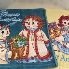 ラガディアン&アンディ ハンカチ 3枚セット Raggedy Ann Andy - メルカリ