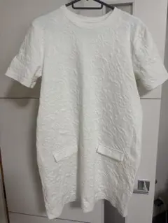 ZARA 半袖　ロング　トップス　白のサムネイル